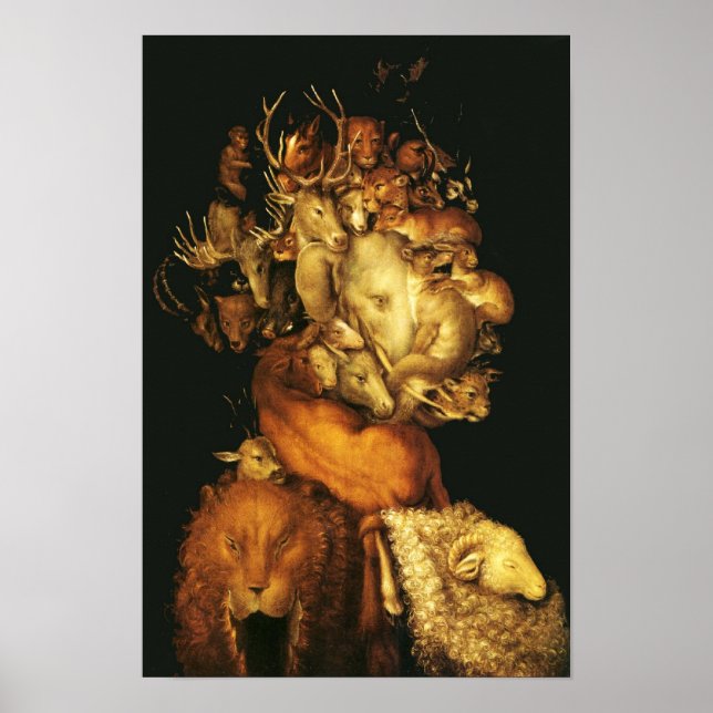 EARTH / ALLEGORY WITH WILD ANIMALS POSTER (Front)