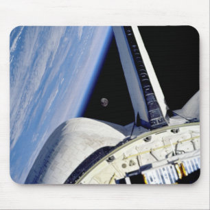 Earth and Moon from Space Shuttle Discovery Mouse Pad
