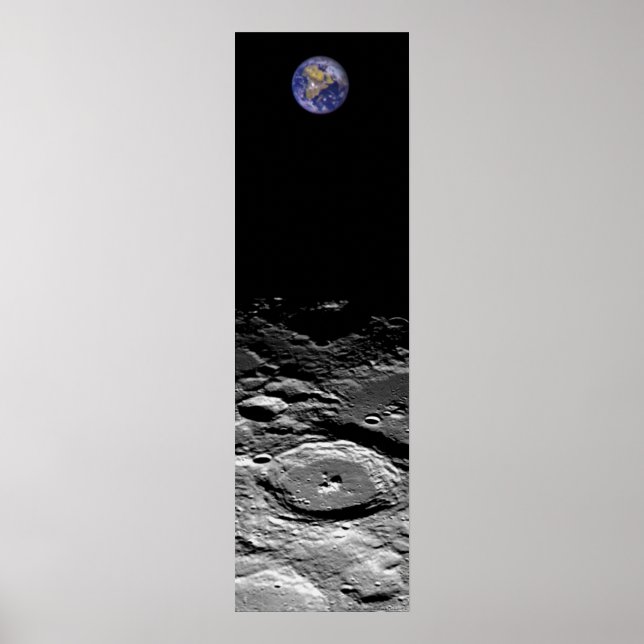 Earth and Moon Poster (Front)