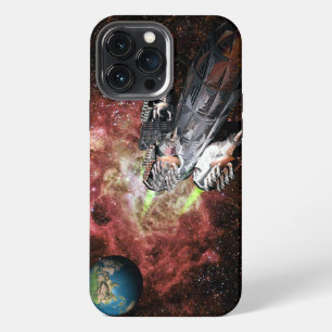 Earth and Rocket ships Case-Mate iPhone Case
