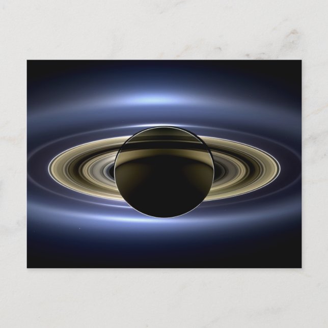 Earth and Saturn Postcard (Front)