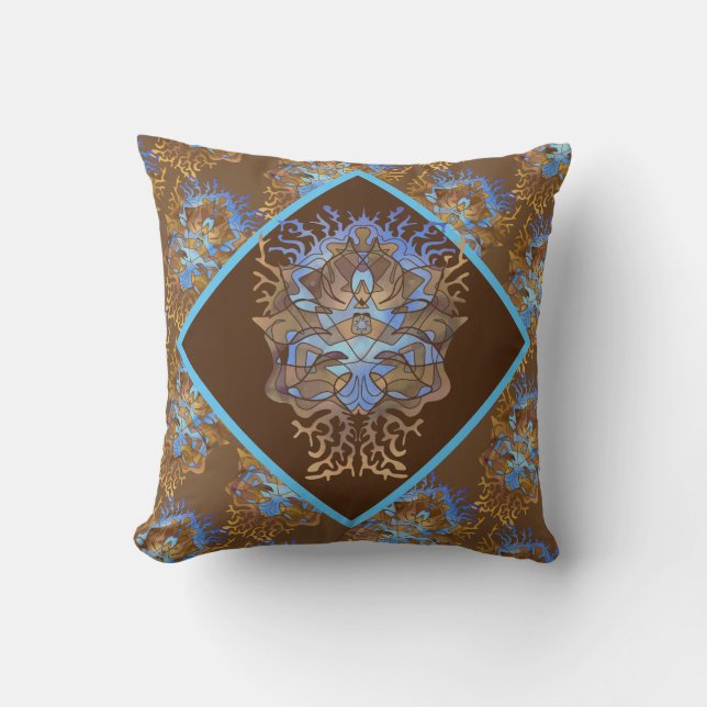 Earth and Sky Mandala Cushion (Front)
