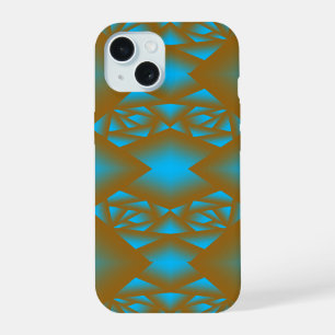 Earth And Sky Ombre Geometric Abstract Art iPhone 15 Case