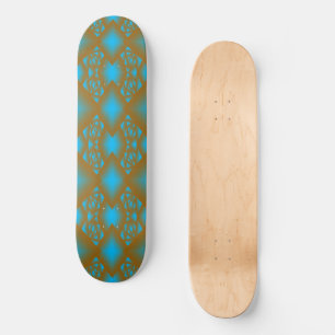 Earth And Sky Ombre Geometric Abstract Art  Skateboard