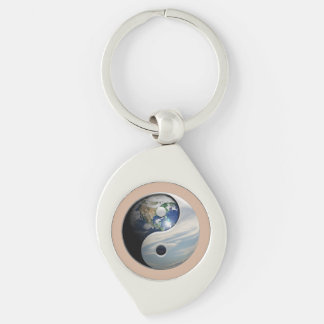 Earth and Sky Yin Yang Key Ring