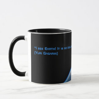 Earth and Space with a quote Mug