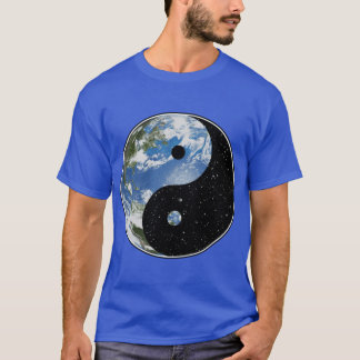 Earth and Space Yin Yang funny T-Shirt