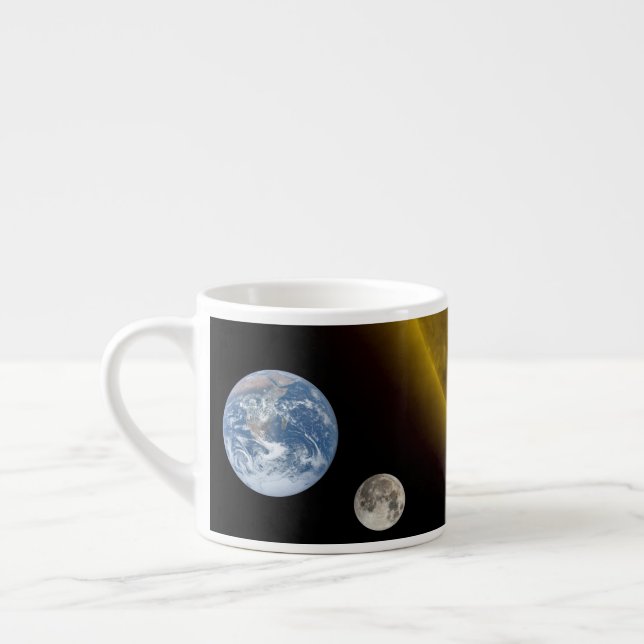 Earth and sun espresso cup (Left)