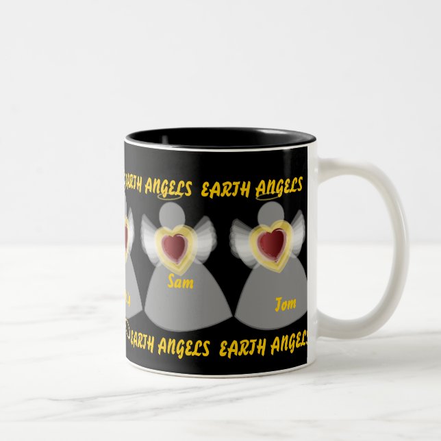 Earth Angel's mug-Customise Two-Tone Coffee Mug (Right)