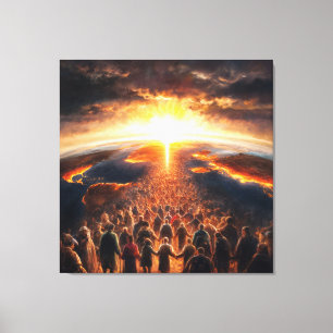 *~* Earth AP70 World Light Celestial Cosmic Canvas Print