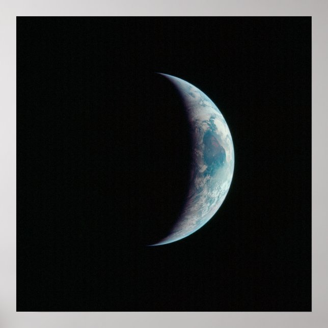 Earth as Viewed by Apollo 11 Poster (Front)