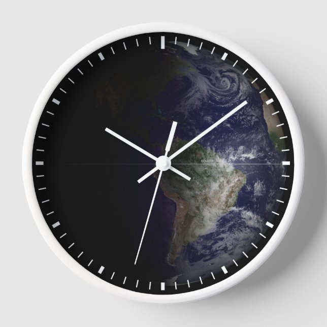 Earth At Its Equinox. Clock (Front)