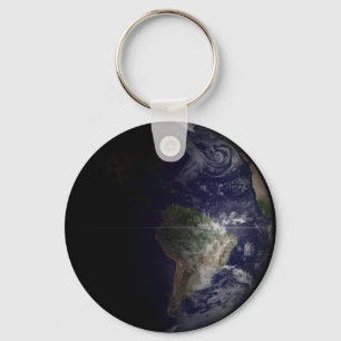 Earth At Its Equinox. Key Ring