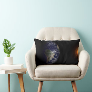 Earth At Its Equinox. Lumbar Cushion