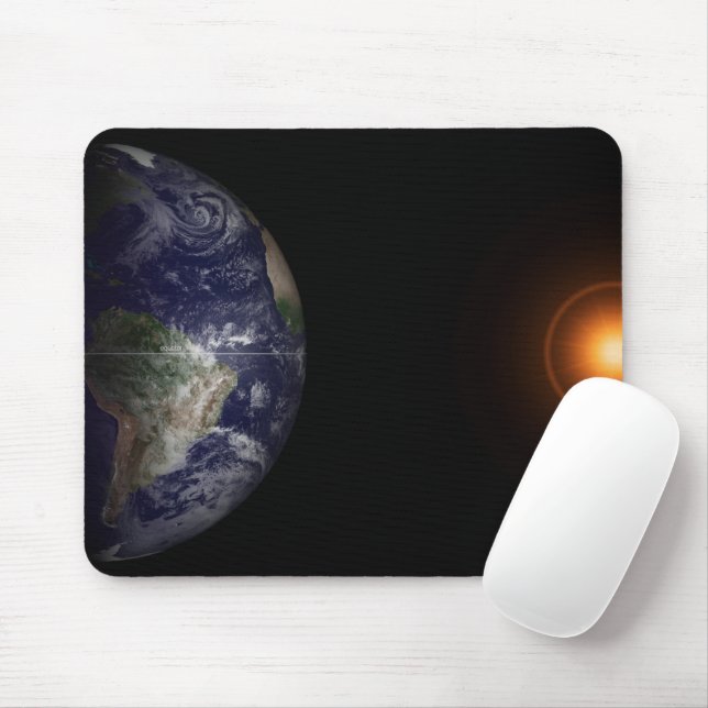 Earth At Its Equinox. Mouse Pad (With Mouse)