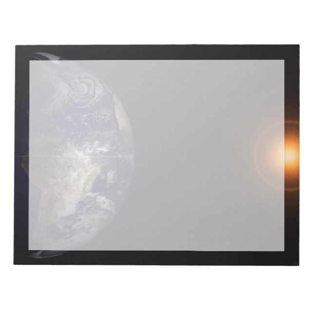 Earth At Its Equinox. Notepad (Front)