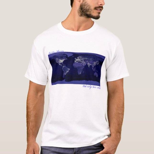 Earth at night T-Shirt (Front)