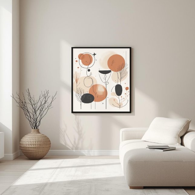 Earth Balance – Feminine Botanical Geometry III Poster (Creator Uploaded)