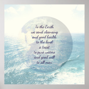 Earth blessing poster
