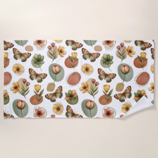 Earth Blossom Harmony Beach Towel