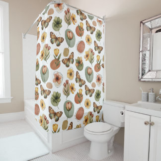 Earth Blossom Harmony Shower Curtain