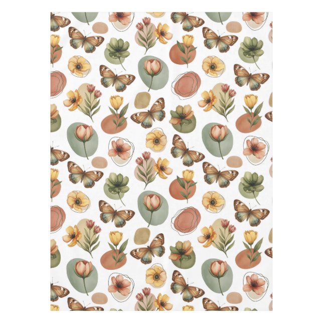 Earth Blossom Harmony Tablecloth (Front)