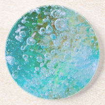 Earth Bubble - Blue Green Abstract