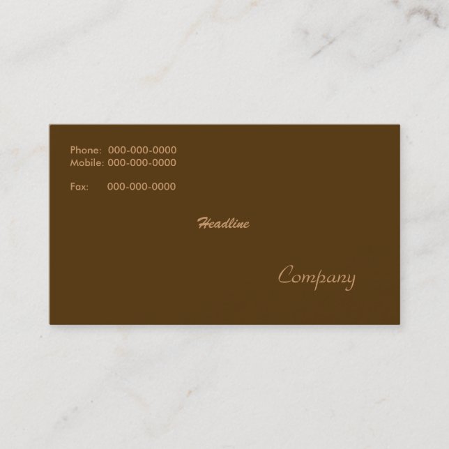 Earth Business Card (Front)