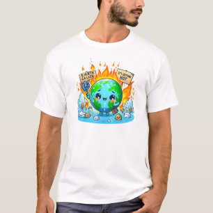 Earth Called – Climate Change Awareness Art T-Shirt