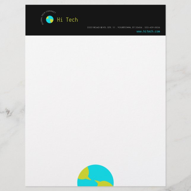 Earth Chat Customised Letterhead (Front)