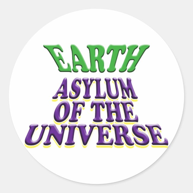 EARTH CLASSIC ROUND STICKER (Front)