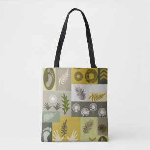 Earth Colour Abstract Tote Bag
