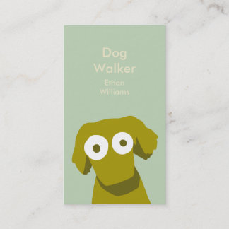 Earth colour Dog Business Card