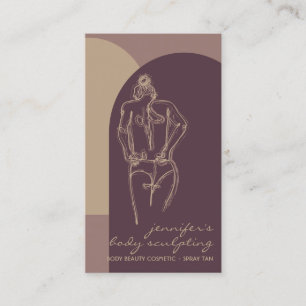 Earth Colour Sculpting Contouring Spray Tan Salon Business Card