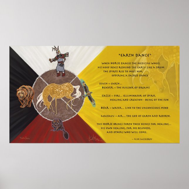 Earth Dance by Kim McElroy Poster (Front)