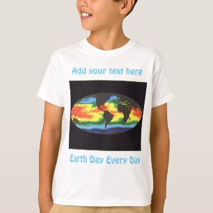 Earth Day 2012 - Global sea surface temperature T-Shirt