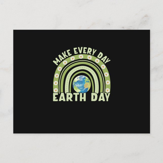 Earth Day 2022 Make Every Day Earth Day Announcement Postcard (Front)