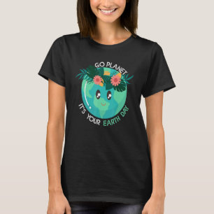 Earth Day 2022 Restore Earth Nature Planet Cute Ea T-Shirt