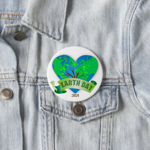 Earth Day 2024 7.5 Cm Round Badge