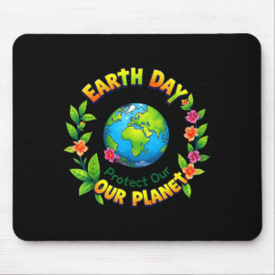 Earth Day 2025 Earth Happy Earth Day Shirt Cute Ea Mouse Pad