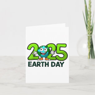Earth Day 2025 Funny Earth Day Birthday Kids Boys Card