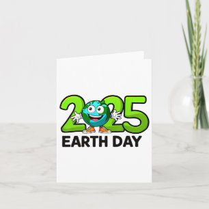Earth Day 2025 Funny Earth Day Birthday Kids Boys Card