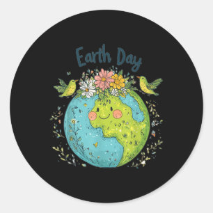 Earth Day 2025 Go Planeti Ts Your Earth Day Cute E Classic Round Sticker