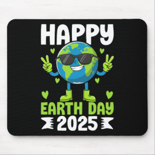 Earth Day 2025 Happy Earth Day Save The Planet Cut Mouse Pad