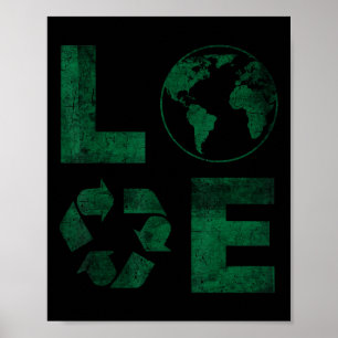 Earth Day 2025 Love Earth Everyday Vintage Earth D Poster