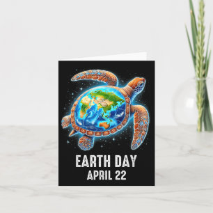 Earth Day 2025 Love Earth Sea Turtle Shirts Save T Card