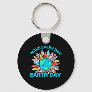 Earth Day 2025 Make Earth Day Every Day Cute Earth Key Ring