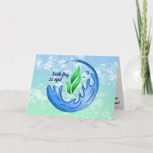 Earth Day 2025 Our Power Our Planet Crest Card