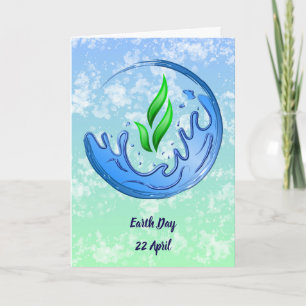 Earth Day 2025 Our Power Our Planet Crest Card
