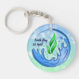 Earth Day 2025 Our Power Our Planet Crest Key Ring